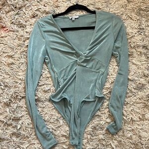 Fashion nova blue bodysuit